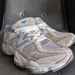New Balance Beige and Gray Athletic Shoes